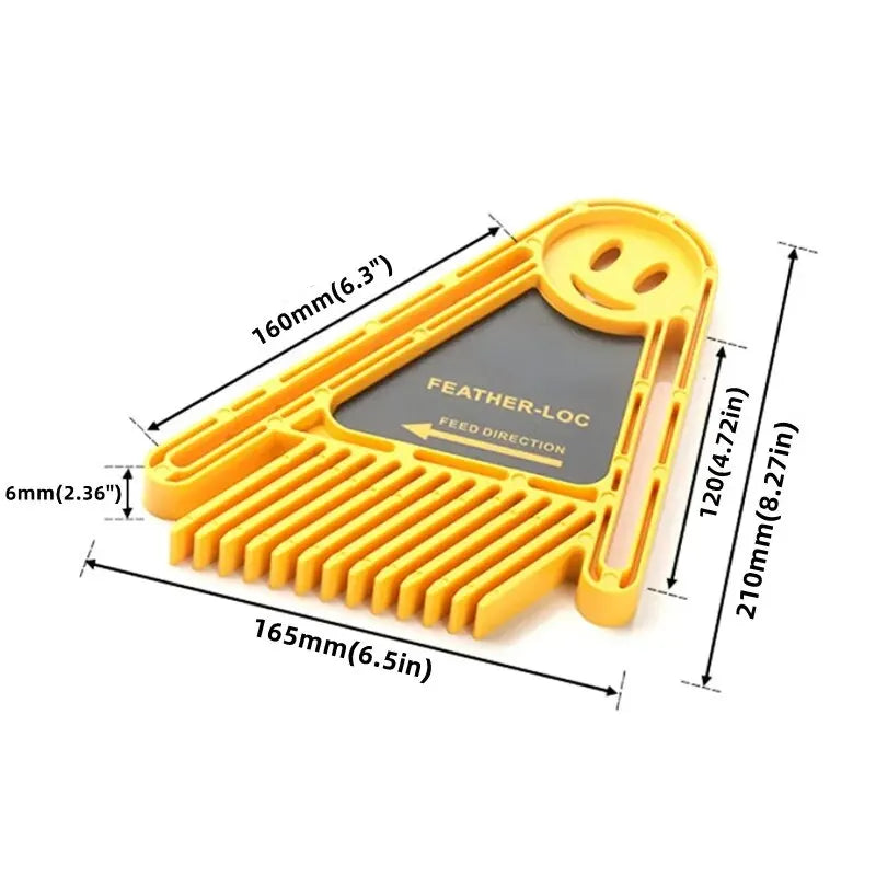 2 Pack True Flex Featherboard - Adjustable Double Feather Loc Board - Woodworking Safety Guiding Table Saw Push Block
