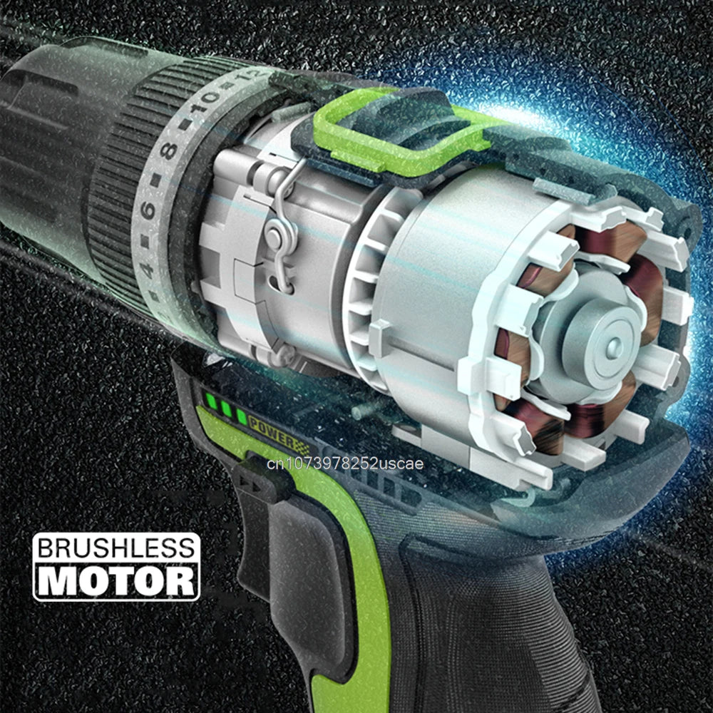 WORX WU130X 12V Cordless Electric Screwdriver Drill 40Nm Brushless Motor for Metalworking Home Lithium Battery Power Tools