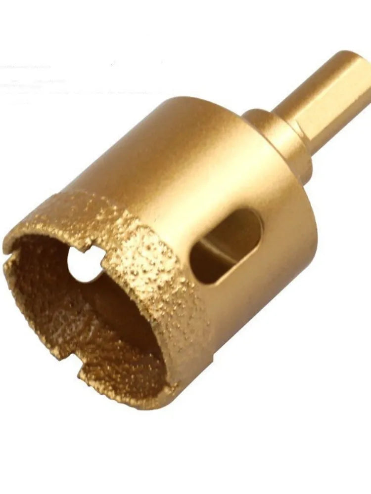 Diamond gold12pcs 6-35mm Brazing drill bit set box Angle Grinder Hole Opener Glass Marble Granite Ceramic Saw Kit Stone Reaming