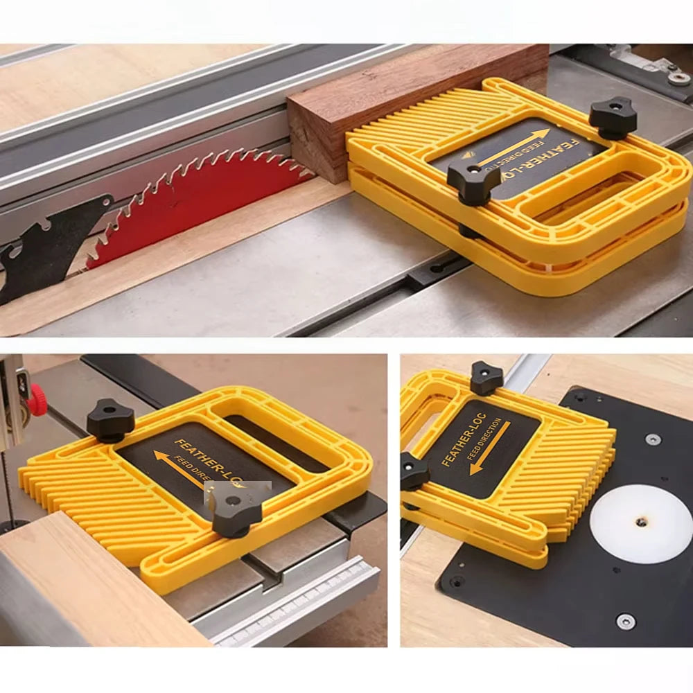 Multi-purpose Feather Loc Board Table Saw Safety Tools for Engraving Machine Double Featherboards Miter Gauge Slot Guide DIY