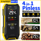 FNIRSI WMT-10 Inductive Wood Moisture Meter Hygrometer Non-contact Timber Damp Wall Detector Non-destructive Humidity Tester