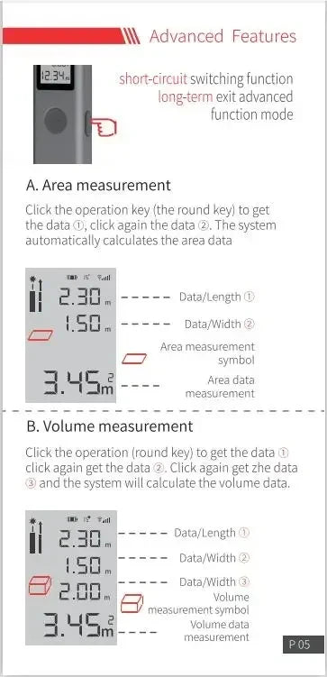 Télémètre laser AtuMan DUKA original 25/40 m LS-P/LS-1, chargeur USB portable, télémètre laser de haute précision