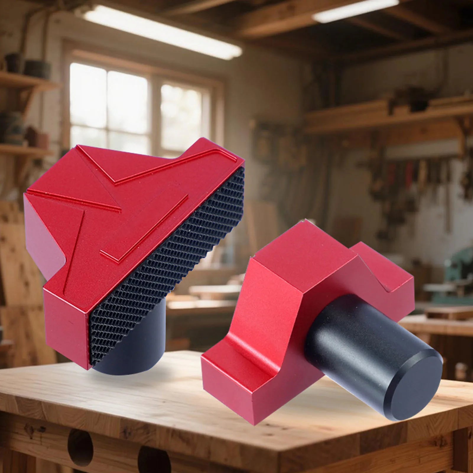 Woodworking Stop Block Aluminum Alloy 19/20mm Quick Release Anti Slip Workbench Dog Stop Woodworking Stop Block