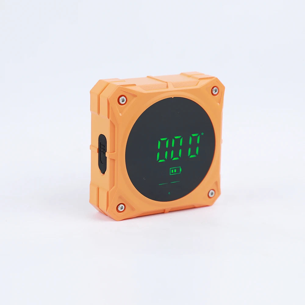 Orange-gray angle gauge Multifunctional four-sided magnetic angle gauge inclination box