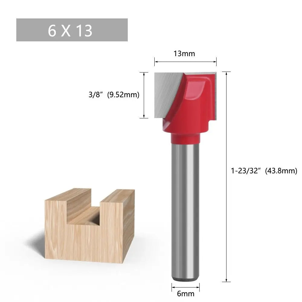 Durable 6mm Shank Milling Cutter Cleaning Bottom Bit Router Bits Wood Carving Woodworking Tools