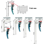 Handle Quick Ratchet Track Clamp Woodworking Tools for Festo Makita Dewalt Metabo Einhell Guide Rail Cyan Ratchet Track Clamp