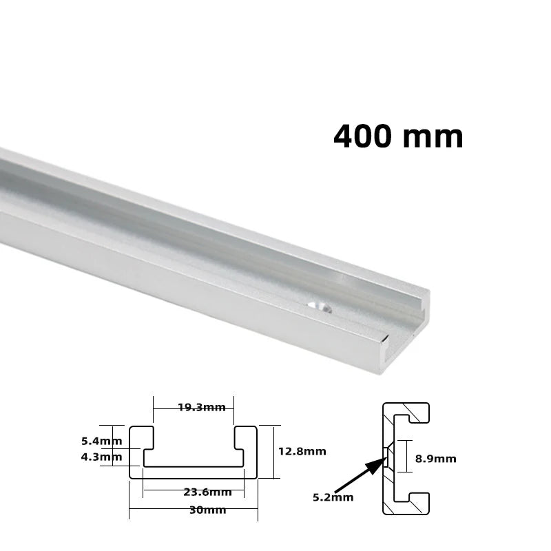 30 Type T-Track  Limiter Aluminum Alloy Chute Woodworking Miter T Track Workbench Stop for DIY Saw Push Router Guide Tools