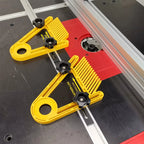 Bloc de guidage double pour table de défonceuse, bloc de poussée pour scie circulaire de table, outil de gravure et de travail du bois pour bricolage 