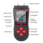 NOYAFA NF-568 Digital LCD Meter Detector Hygrometer 0-99% Humidity Wood Moisture Tester