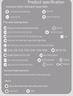 124-in-one insulated screwdrivers ETF or home computer Mobile phone disassembly repair electrician anti-electric special-shaped screw