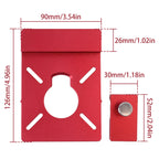 Adaptateur de rail de guidage (1 jeu), support auxiliaire en alliage d'aluminium pour fraisage en ligne droite avec butée, compatible avec la plupart des défonceuses. 