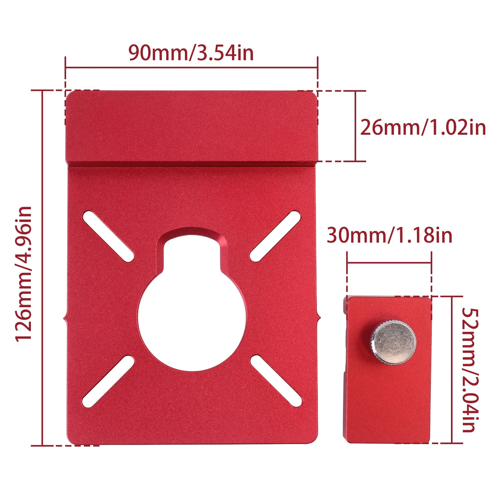 1Set Guide Rail Adapter, Straight Line Milling Groove Aluminum Alloy Auxiliary Bracket with limiter Compatible Most Router