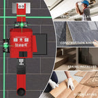 Support mural pour niveaux laser réglables en alliage d'aluminium ; support pour niveaux laser professionnels portables ; outils de chantier 