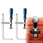 Dovetail Woodworking Clamp Dovetail Router Bit With Soft-Grip Handle  for Rail Woodworking DIY Desktop Groove Fixing Clip