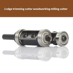 1pc Insert Carbides Reversible Pattern Flush Trim Router Bit 8mm Shank, Top Bearing Template Router Bit for Trimming