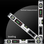 Digital Protractor Angle Finder Inclinometer Magnets Level Angle Slope 0-90 °Electronic Level Ruler  20-50MM with LED Display