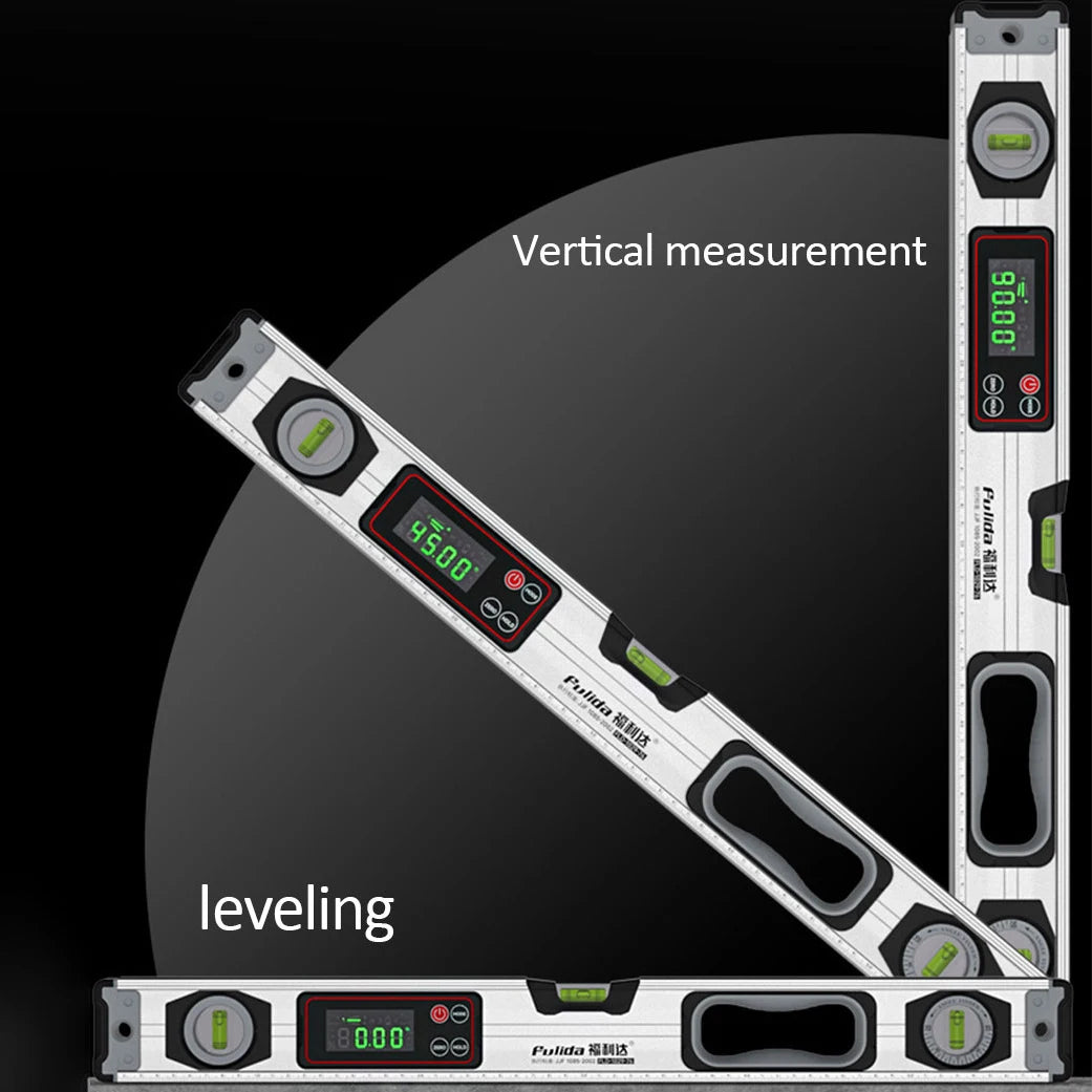 Digital Protractor Angle Finder Inclinometer Magnets Level Angle Slope 0-90 °Electronic Level Ruler  20-50MM with LED Display