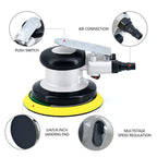 Pneumatic Orbital Sander Grinder 5inch 125mm Polishing/Grinding Grinder Tools for Furniture Metal Wood Grinding Car Body Waxing