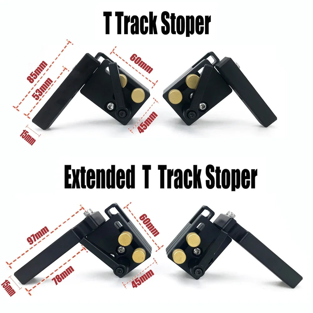45# Chute T Track with Scale, Alloy T-tracks Slot Miter Track, 300-500mm 45 Type Chute Woodworking Table Saw Workbench DIY Tool