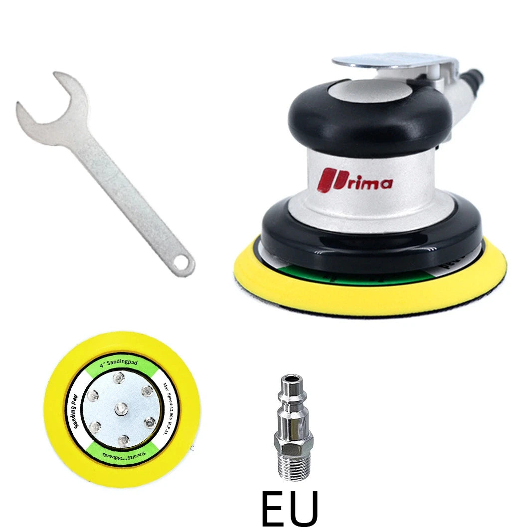 Pneumatic Orbital Sander Grinder 5inch 125mm Polishing/Grinding Grinder Tools for Furniture Metal Wood Grinding Car Body Waxing