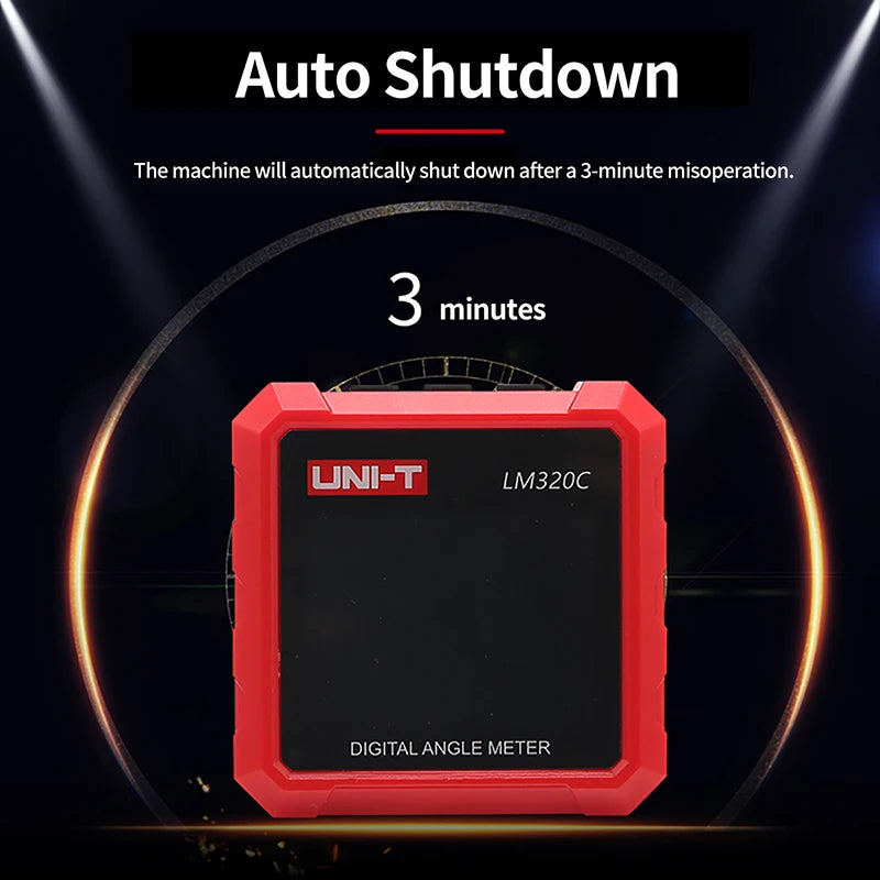 Inclinomètre numérique UNI-T LM320C, niveau électronique, rapporteur magnétique, goniomètre, mesureur d'angle pour la maison