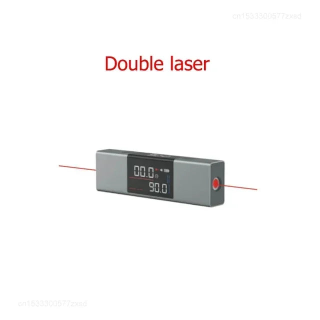 Duka Laser Protractor Digital Inclinometer Angle Measure 2 in 1 Laser Level Ruler High Precision Laser Distance Meters