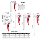 Quick Ratchet Track Guide Rail Clamp Woodworking Clamp Fast Strong DIY Hand Tool Set Quick Adjustable Professional Wood Clamp