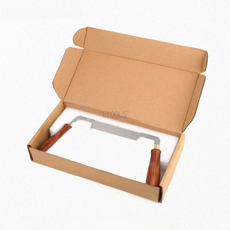 Couteau à écorcer, couteau de menuisier à ébarber droit en acier rapide, grattoir à écorce artisanal pour la fabrication d'ébauches de pelles et de rabots 