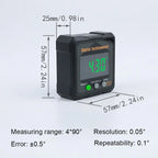 1Pcs Multifunctional Digital Inclinometer Electronic Magnetlc 360-degree Measurement Digital Angle Finder High Accuracy