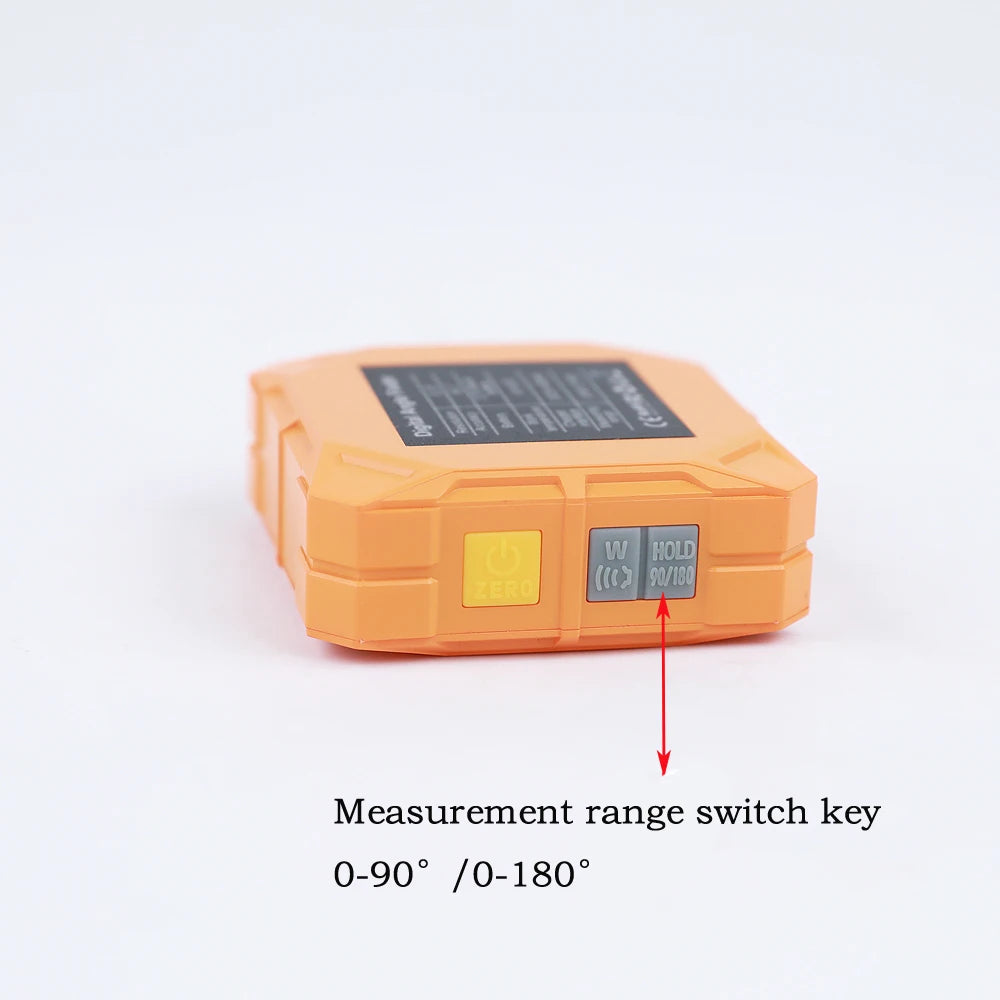Orange-gray angle gauge Multifunctional four-sided magnetic angle gauge inclination box