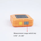 Orange-gray angle gauge Multifunctional four-sided magnetic angle gauge inclination box