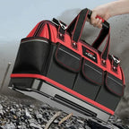 Sac à outils portable DELIXI en tissu Oxford 1680D avec fond en plastique, imperméable, durable et de grande capacité, idéal pour électricien et menuisier. 