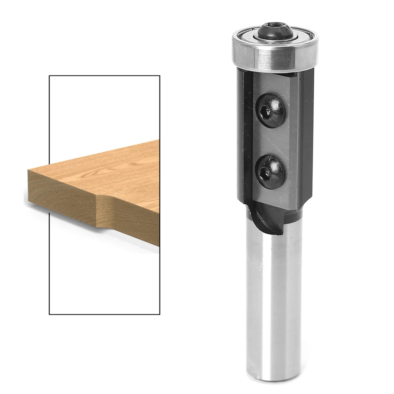 1PCS Milling Cutter 8/12/12.7mm Shank Wood Planer Bit Trimming Router Bit Insert for Woodworking Trimming Slotting Tools