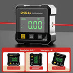 4-Side Magnetic Digital Angle Gauge With Laser Electronic Protractor Horizontometer Inclinometer Angle Ruler Slope Measuring