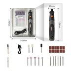 Perceuse-polisseuse sans fil Worx 8V Rotary WX750 WX106, chargeur USB, vitesse variable, embouts 