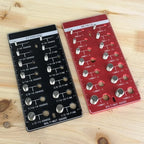 Hread Gauge Nut Bolt Thread Checker Set Bolt Nut Identifier Gauge Inch and Metric Screw Bolt Size Length Checking Measuring Tool