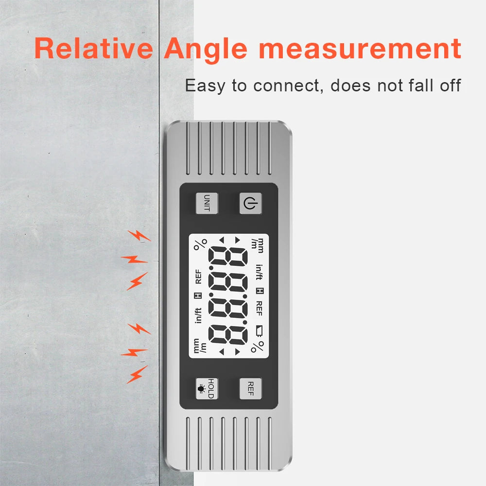 Digital Level Box Magnet Protractor Inclinometer Level Goniometer Measuring Angle Meter Magnet 90 Degree Ruler