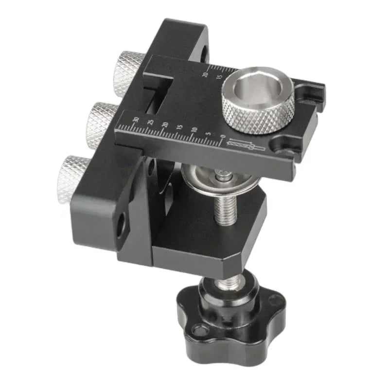 3-in-1 Präzisions-Dübel-Nocken-Vorrichtungsset für die Holzbearbeitung – Vielseitiges Set für Heimwerker, Lochbohrhilfe, Positionierhilfe und Lochstanzer