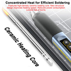 Electric Soldering Iron 96W Fast Heating Adjustable Temperature Soldering Iron with OLED Display for Electronics Repair