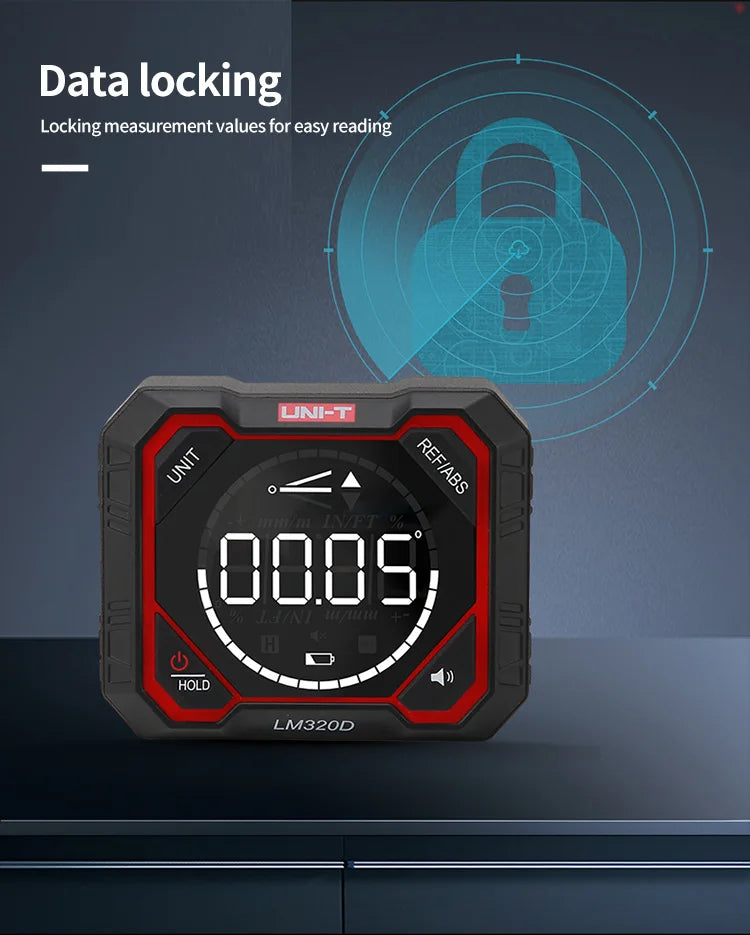Inclinomètre numérique UNI-T LM320A LM320B, rapporteur, inclinomètre magnétique, goniomètre, outil de mesure électronique