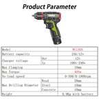 WORX WU130X 12V Cordless Electric Screwdriver Drill 40Nm Brushless Motor for Metalworking Home Lithium Battery Power Tools