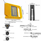 Multi-purpose Feather Loc Board Table Saw Safety Tools for Engraving Machine Double Featherboards Miter Gauge Slot Guide DIY