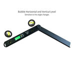 400mm Level 0-225° Electronic Instruments LCD Digital Angle Ruler Inclinometer Angle Measurer