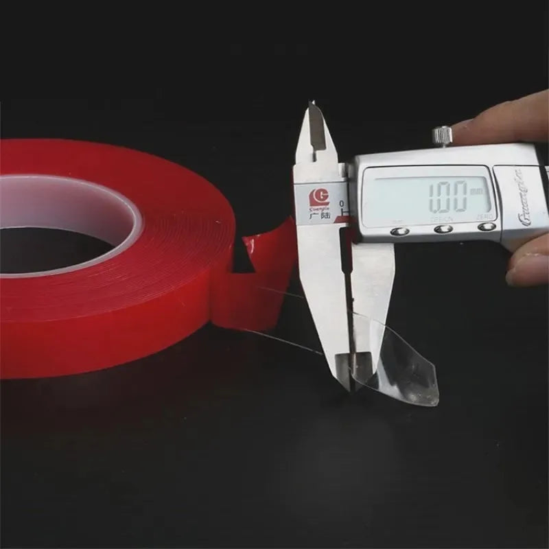 Double Sided Tape Nano Tape 3Meter 10/20/30mm Width Transparent Tape Washable Adhesive Nano Traceless Sticker Glue Red