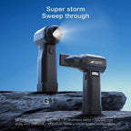 990000RPM Jet Fan LED Lighting Strong Blower Infinite Speed Regulation Blowing/Suction Brushless Duster Blower For Car Clean