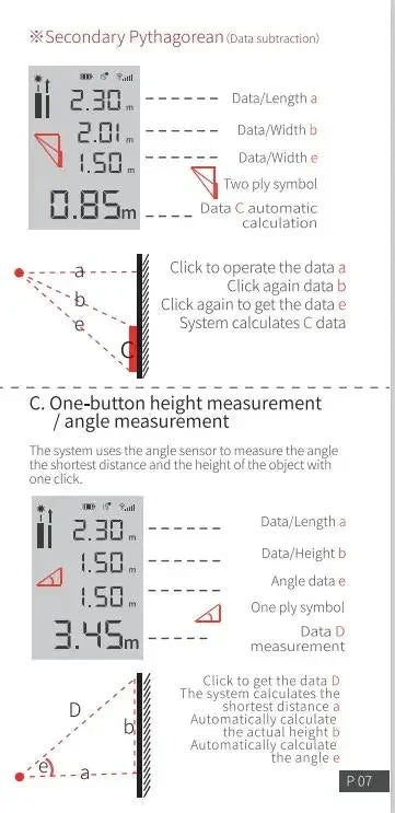 Télémètre laser AtuMan DUKA original 25/40 m LS-P/LS-1, chargeur USB portable, télémètre laser de haute précision