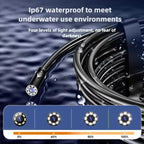 ndustrial Endoscope Camera 8mm HD1080P 4.3inch IPS Screen 16.5TF Pipe Inspection Camera for Car Repair IP67 Waterproof 8 LEDS