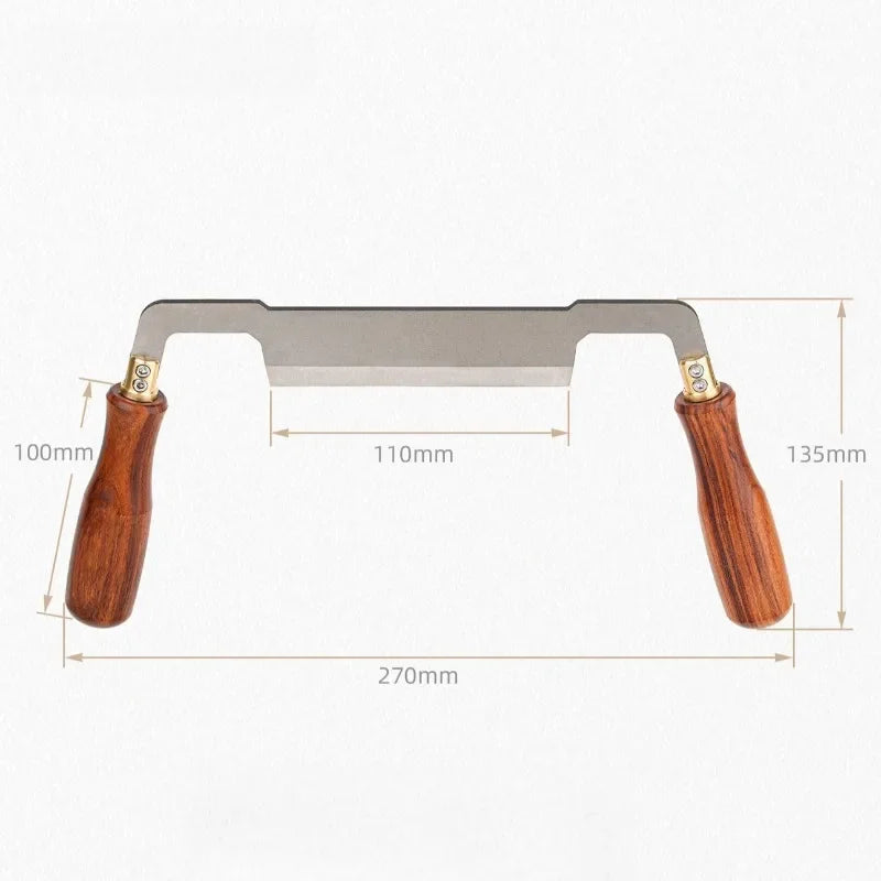 Couteau à écorcer, couteau de menuisier à ébarber droit en acier rapide, grattoir à écorce artisanal pour la fabrication d'ébauches de pelles et de rabots 
