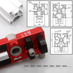 Guide de perçage pour profilés en aluminium, outil de perçage et de poinçonnage pour profilés 2020, 3030, 4040 et 2040 