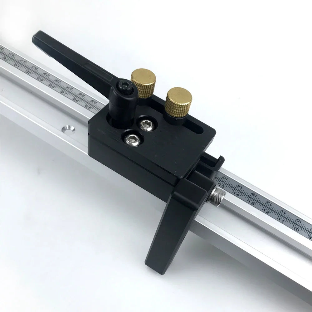 45# Chute T Track with Scale, Alloy T-tracks Slot Miter Track, 300-500mm 45 Type Chute Woodworking Table Saw Workbench DIY Tool